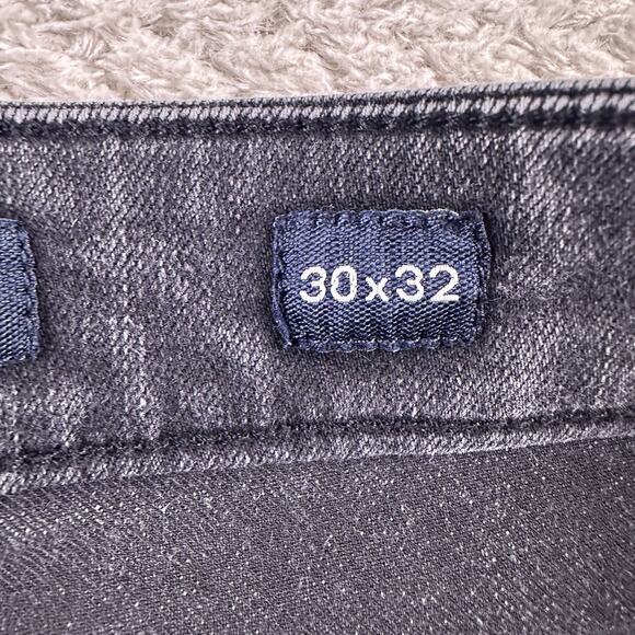 BKE Jake Straight Mens 30x32 Black Denim Jeans Cotton Blend Stretch - Picture 5 of 16